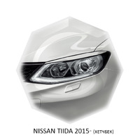 Реснички на фары CarlSteelman для Nissan Tiida 2014-