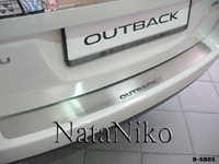 Накладки бампера без загиба Natanika для Subaru Outback 2009- B-SB05 (1 шт.)