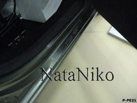Накладки порогов Premium Natanika для Peugeot Partner 2008- P-PE21 (4 шт.)