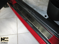 Накладки порогов Premium Natanika для Peugeot 307 2001-2008 (5 дверей) P-PE12 (4 шт.)