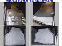 Ковры резиновые Rotex для BMW 7 E38i 2001-2008 (цвет Черный)