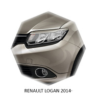 Реснички на фары CarlSteelman для Renault Logan 2013-
