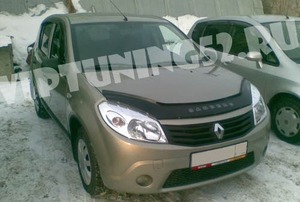 Дефлектор капота VIP TUNING для Renault Sandero 2008-2013