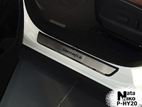 Накладки порогов Premium Natanika для Hyundai Santa Fe 2013- P-HY20 (4 шт.)