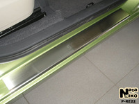 Накладки порогов Premium Natanika для Renault Scenic 2003-2009 P-RE22 (4 шт.)