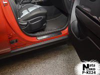Накладки порогов Premium Natanika для KIA Soul 2014- P-KI24 (4 шт.)