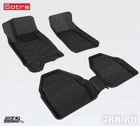 Ковры 3D ворсовые SOTRA для Audi A6 1997-2004 LINER Lux черные