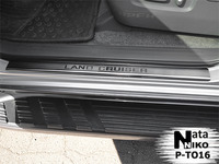 Накладки порогов Premium Natanika для Toyota LAND CRUISER 120 PRADO 2002- P-TO16 (4 шт.)