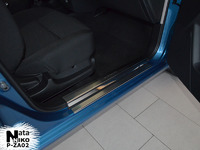 Накладки порогов Premium Natanika для ZAZ VIDA 2011- P-ZA02 (6 шт.)