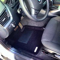 Ковры 3D ворсовые Euromat 3D БИЗНЕС для BMW X1 2009- (цвет Черный)