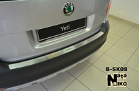 Накладки бампера без загиба Natanika для Skoda Yeti 2009- B-SK08 (1 шт.)