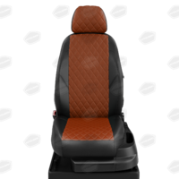 Авточехлы для Chevrolet Lacetti с 2004-н.в. седан, хэтчбек, универсал Задняя спинка 40 на 60, сиденье единое, задний подлокотник (молния) 5-подголовников ЭК-10. Середина ПРОШИВКА РОМБ: экокожа фокс с перфорацией. Боковины: чёрная экокожа. Спинка: чёрная экокожа.