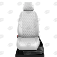 Авточехлы для BMW 1 с 2004-2011г. хэтчбек серия Е-81-87 (5-ти дверхный хэтчбек). Задняя спинка 40 на 60, сиденье единое, 2 надкрыльника, 5-подголовников ЭК-24. Середина ПРОШИВКА РОМБ: экокожа белая с перфорацией. Боковины: белая экокожа. Спинка: белая экокожа.