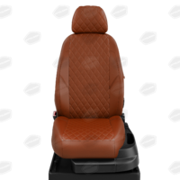 Авточехлы для Mitsubishi Outlander 3 с 2012-н.в. джип Задние спинка и сиденье 40 на 60. Передний подлокотник (чехол). Задний подлокотник (молния), 5-подголовников ЭК-27. Середина ПРОШИВКА РОМБ: экокожа фокс с перфорацией. Боковины: фокс экокожа. Спинка: фокс экокожа