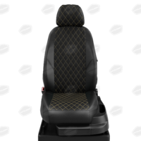 Авточехлы для Mitsubishi Outlander 3 с 2012-н.в. джип Задние спинка и сиденье 40 на 60. Передний подлокотник (чехол). Задний подлокотник (молния), 5-подголовников ЭК-01. Середина ПРОШИВКА РОМБ: экокожа чёрная с перфорацией. Боковины: чёрная экокожа. Спинка: чёрная экокожа.