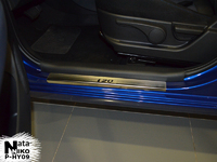 Накладки порогов Premium Natanika для Hyundai I20 2009-2016 P-HY09 (4 шт.)