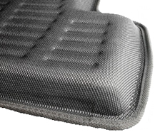 Ковры 3D ворсовые SATORI для Audi Q5 2010- черные (с металлическим подпятником)