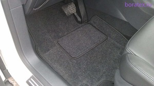 Ковры 3D ворсовые Boratex для Ford EcoSport 2012- (цвет Черный)